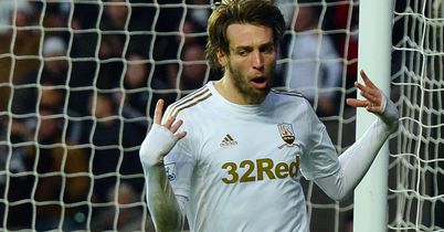 Michu: Linked with move but insists he is happy in Swansea